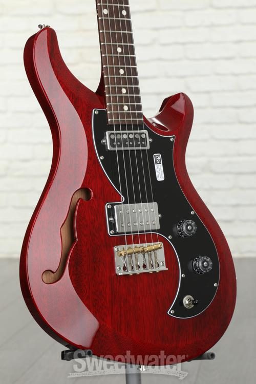 PRS S2 Vela Semi-Hollow Electric Guitar - Vintage Cherry | Sweetwater