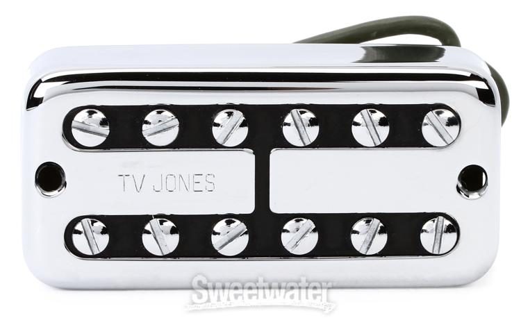 TV Jones TV Classic Plus Bridge Humbucker Pickup - Chrome | Sweetwater