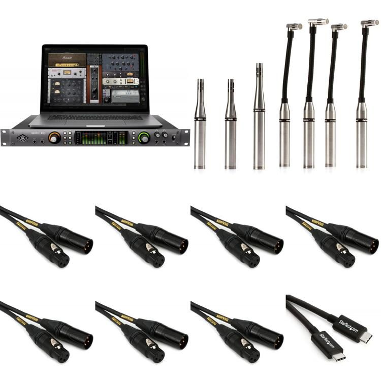 Universal Audio Apollo x8p with Earthworks DK7 Drum Kit System Sweetwater