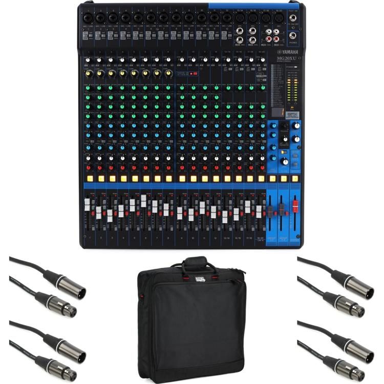 Yamaha MG20XU 20-channel Compact Mixer Bundle