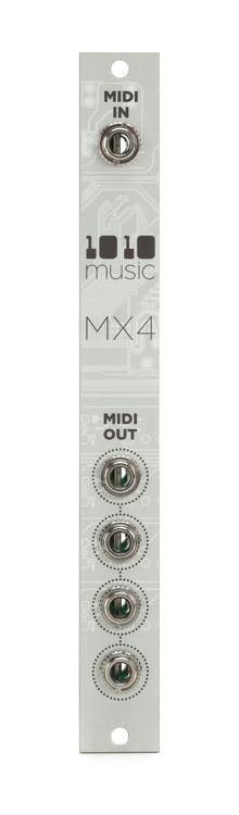 1010music MX4 Eurorack Buffered MIDI Multiple Module | Sweetwater