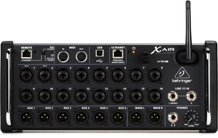 professionel Ensomhed apologi Behringer X Air XR18 18-channel Tablet-Controlled Digital Mixer | Sweetwater