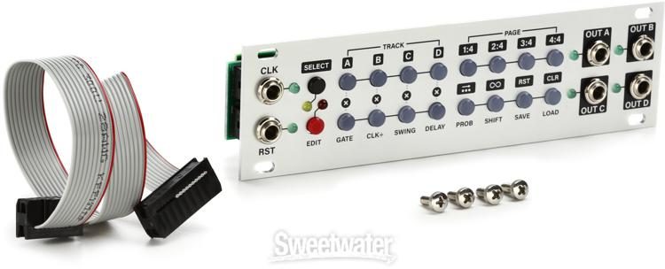 Intellijel Steppy 1U 4-Track 64-Step Programmable Gate Sequencer |  Sweetwater
