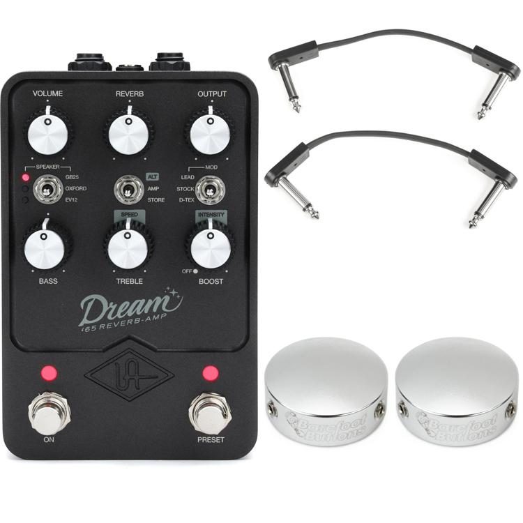 Universal Audio UAFX Dream '65 Reverb Amplifier Pedal Cap and Cable Bundle