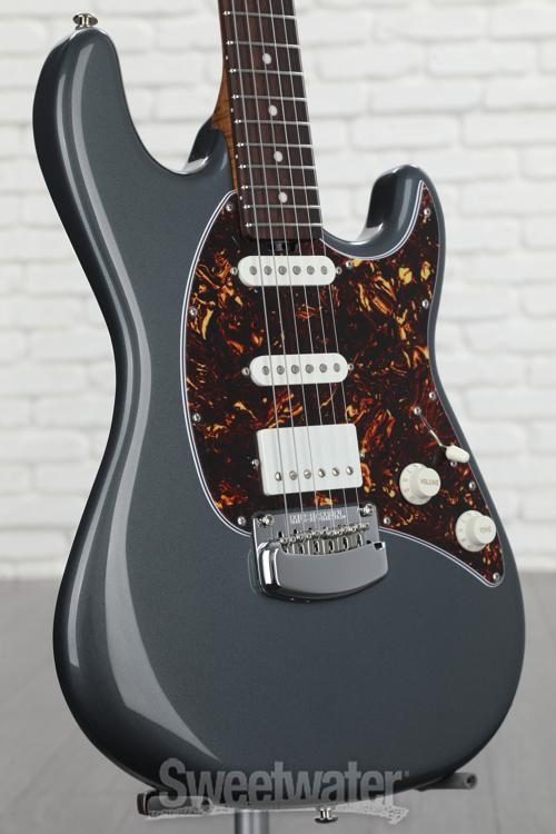 music man cutlass hss charcoal frost