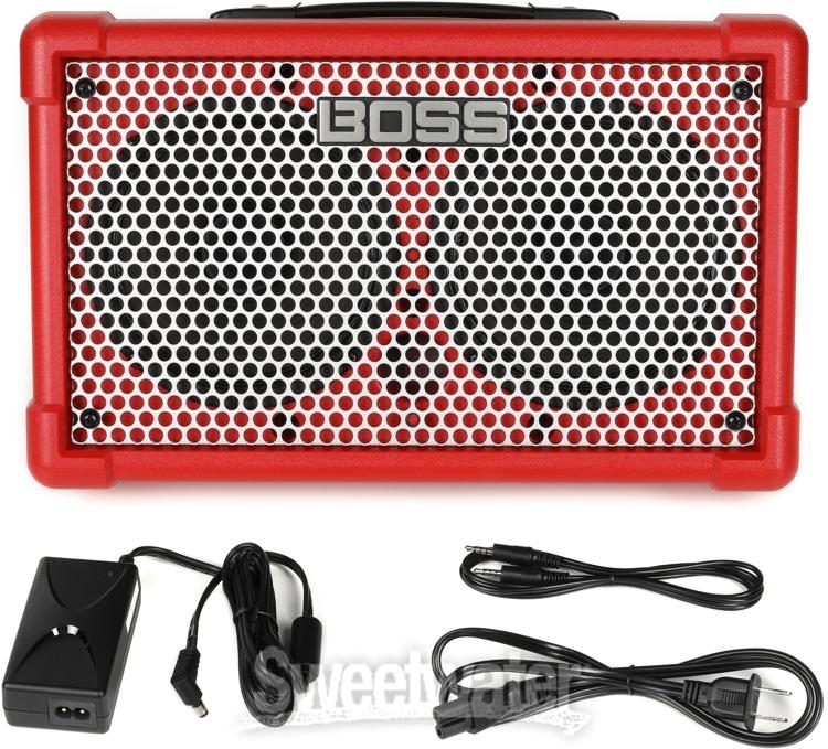 Next Generation of the Best-selling Roland Cube Series Rebranded with the BOSS Name CUBE-ST2 Red BOSS CUBE Street II Portable Street Performance Amp