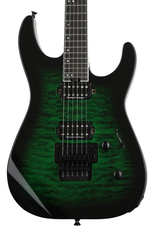 Jackson Pro Series Dinky DK2Q - Transparent Green Burst