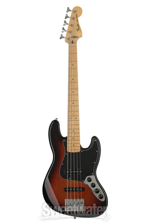 Fender Deluxe Active J Bass V - 3-Color Sunburst with Maple Fingerboard