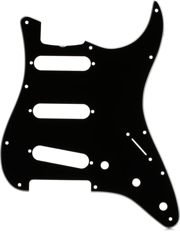 Fender 11-Hole '60s Vintage-style Stratocaster S/S/S Pickguard - 3-ply Black