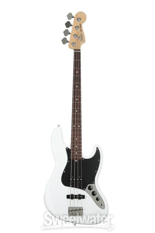 arctic white jazz bass