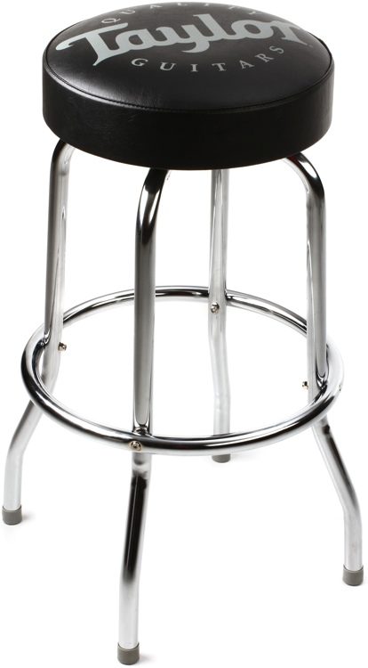 Taylor 30 Logo Barstool Black Sweeer Taylor 30 Logo Barstool Black Image 1