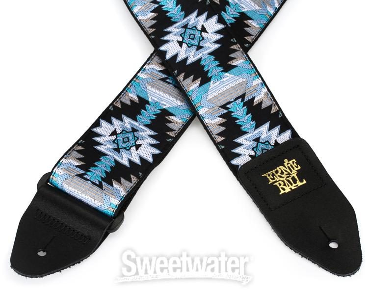 市場 ErnieBall Blue Guitar Strap Albuquerque アーニーボール Jacquard