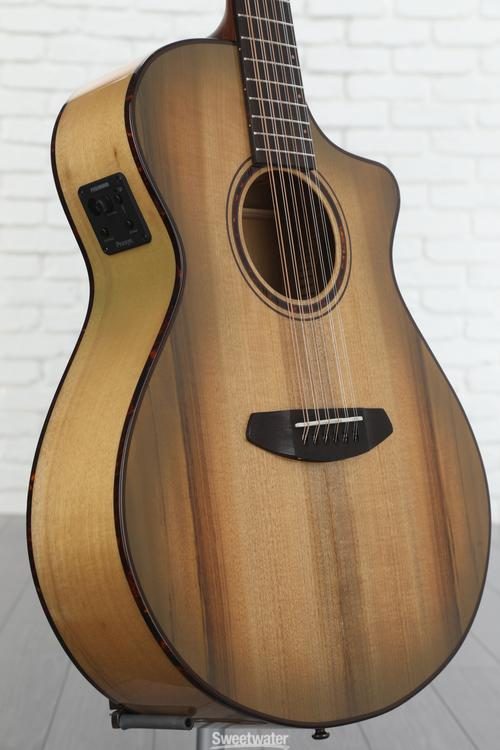 Breedlove ECO Pursuit Exotic S Concert CE 12string Acousticelectric Guitar Sweetgrass