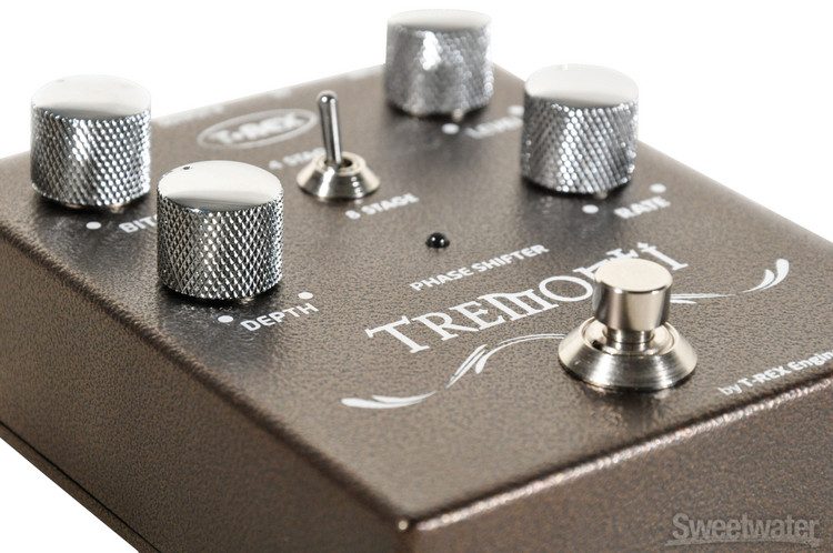 Pedal de efecto phaser para guitarra T-Rex Mark Tremonti Phaser TREMONTI color marrón