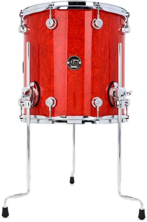 Dw Performance Series Floor Tom 14 Inch X 14 Inch Tangerine Marine Sweetwater 