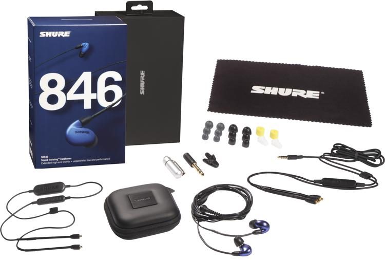 Shure SE846 Sound Isolating Earphones Blue Sweetwater