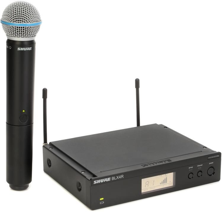 Shure BLX24/B58 Handheld Wireless System with BETA58A Vocal Microphone H10 
