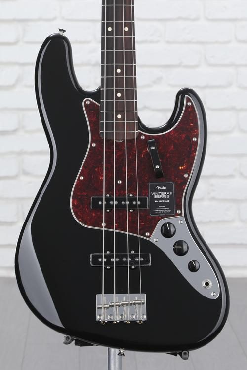 Fender Vintera II '60s Jazz Bass - Black with Rosewood Fingerboard