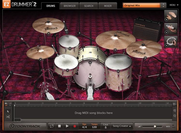 toontrack superior drummer 2.0 mac