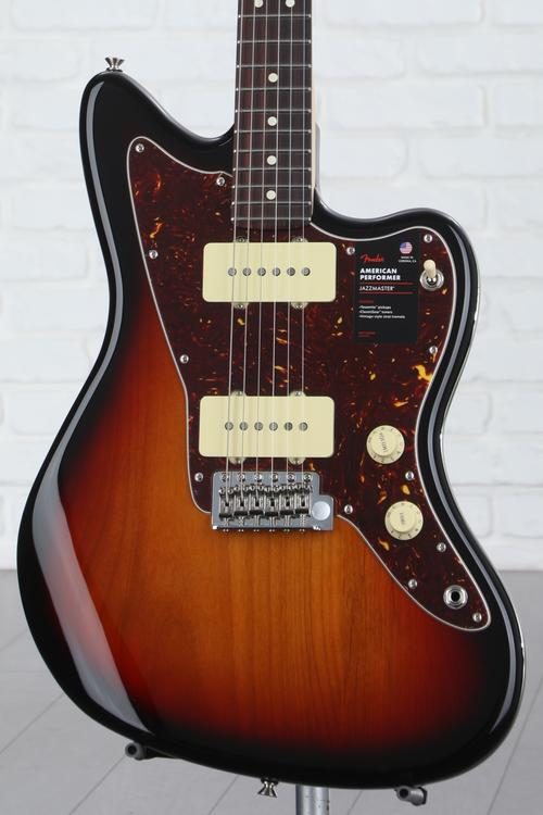 Fender American Performer Jazzmaster - 3-Tone Sunburst with Rosewood  Fingerboard