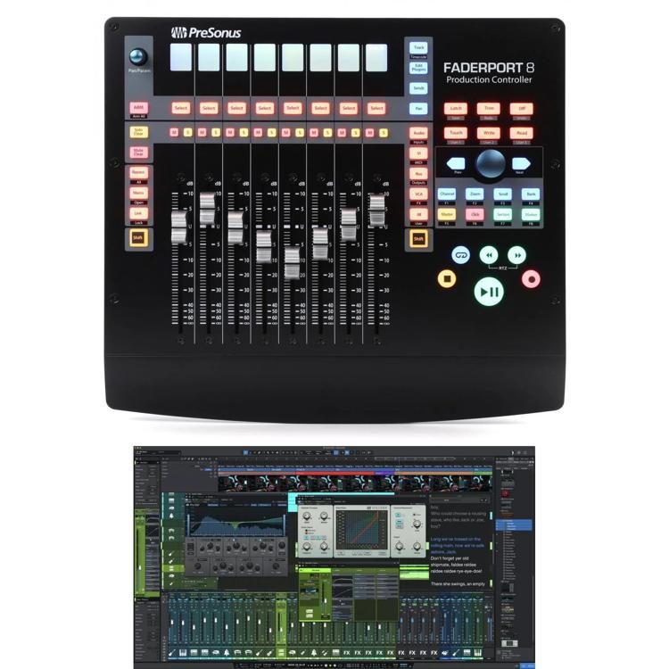 PreSonus FaderPort 8 8 Channel Production Controller And Studio One 6   Faderport8S1Bn Large 