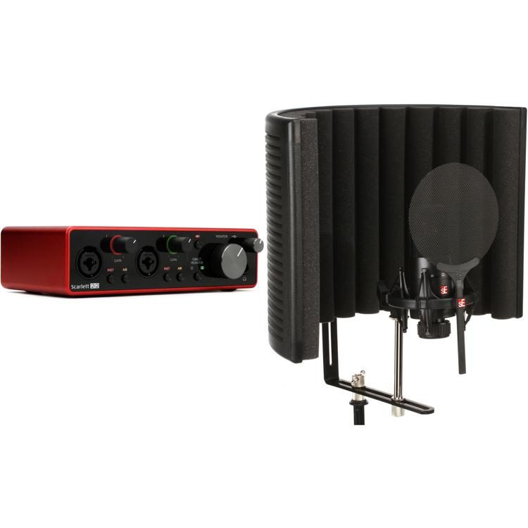 Focusrite Scarlett 2i2 Gen 3 and sE Electronics X1S Studio Recording Bundle  | Sweetwater