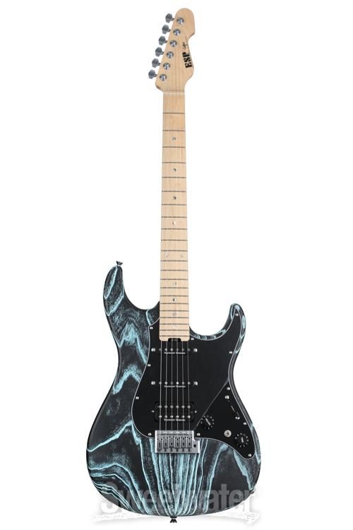 ESP Original Snapper CTM Electric Guitar - Nebula Black Burst with 