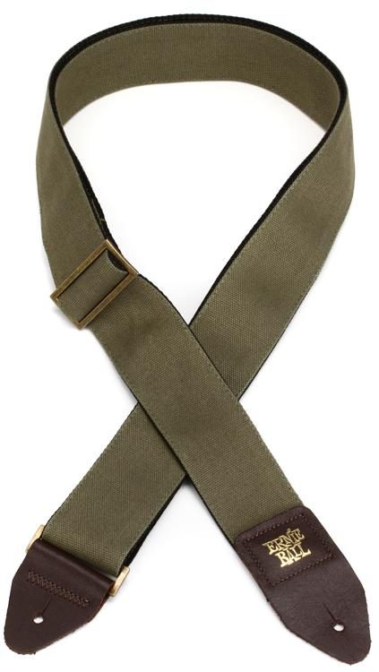 olive guitar strap