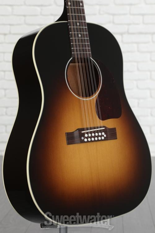 Gibson Acoustic J-45 12-string Acoustic-electric Guitar - Vintage Sunburst,  Limited Edition