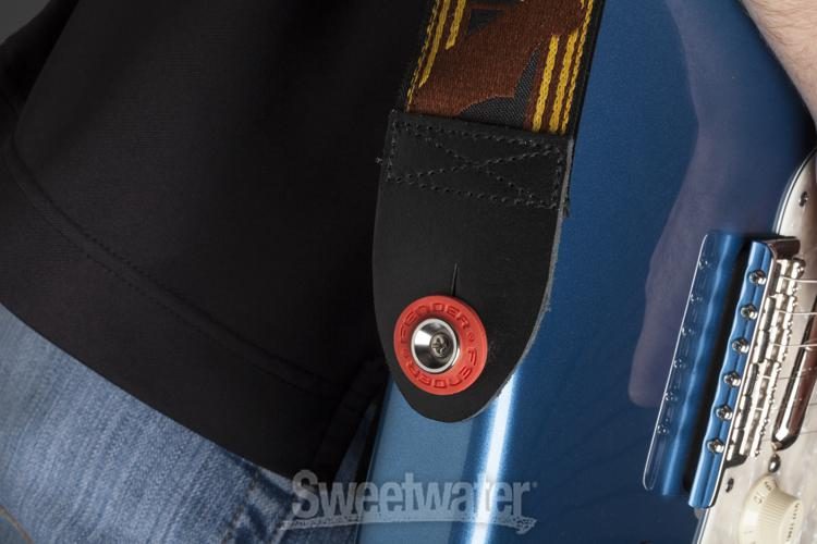 Fender Strap Blocks Strap Locking System (set of 4) Black/Red Sweetwater