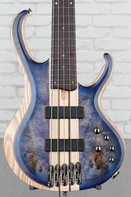 Ibanez Standard BTB845 Bass Guitar - Cerulean Blue Burst Low Gloss |  Sweetwater