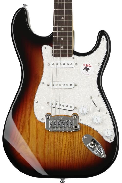 G&L Tribute Legacy Electric Guitar - 3-tone Sunburst | Sweetwater