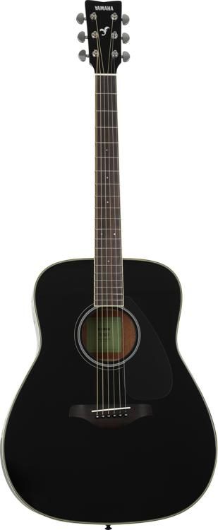Yamaha FG820 Dreadnought Acoustic Guitar - Black | Sweetwater