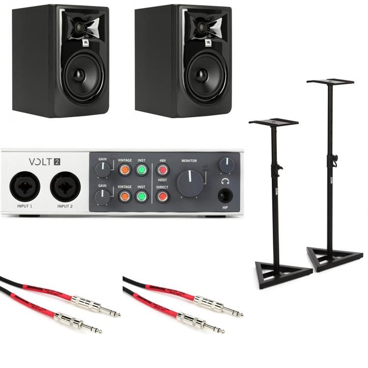 Ananiver omhyggeligt Påvirke Universal Audio Volt 2 USB-C Audio Interface and JBL 305P Studio Monitor  Bundle | Sweetwater