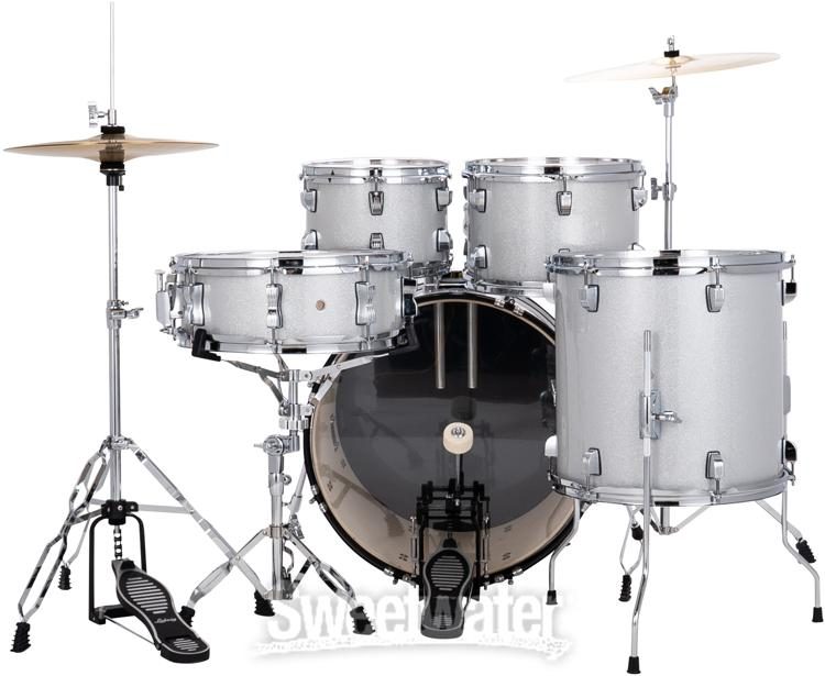 Ludwig Accent 5-piece Complete Drum Set with 20 inch Bass Drum and 