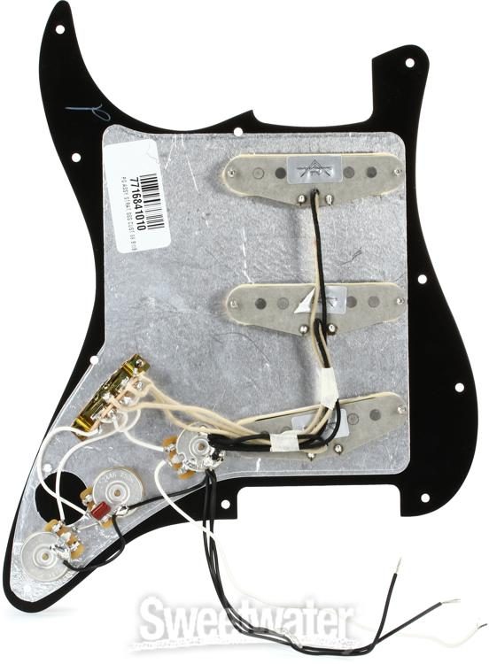 Fender Custom '69 SSS Pre-wired Stratocaster Pickguard - Black 3 