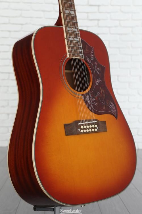 Epiphone Hummingbird 12-string Acoustic-electric Guitar - Aged Cherry  Sunburst Gloss