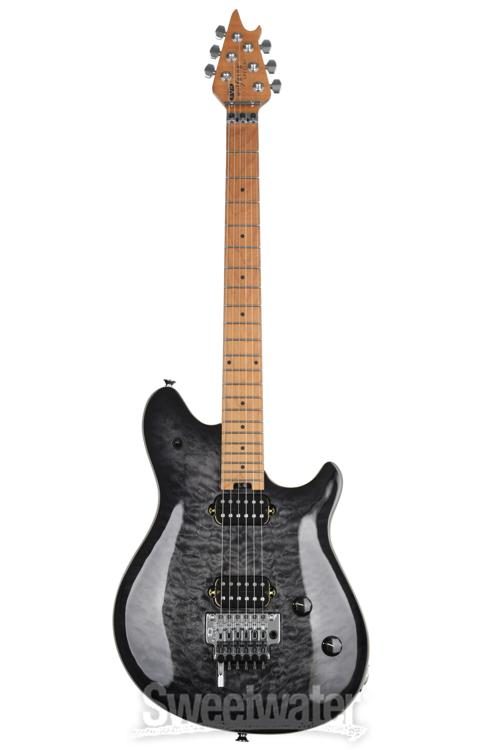 EVH Wolfgang Special QM Electric Guitar - Charcoal Burst with Baked Maple  Fingerboard