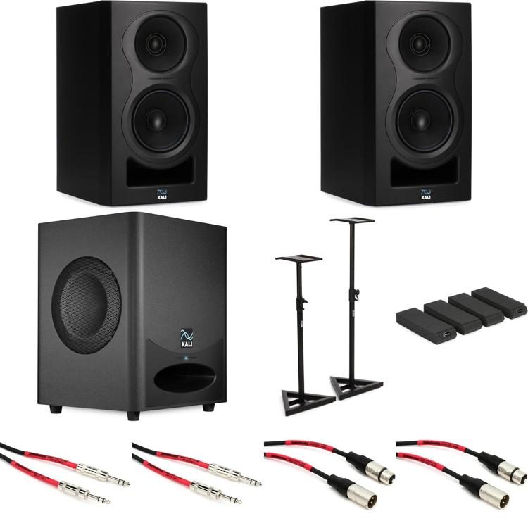 Kali Audio IN-5 5-inch Powered Monitor Studio Bundle | Sweetwater