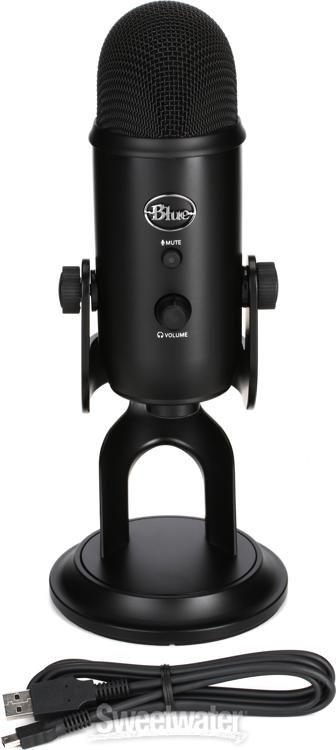 byld fraktion Mindst Blue Microphones Yeti Multi-pattern USB Condenser Microphone - Blackout |  Sweetwater