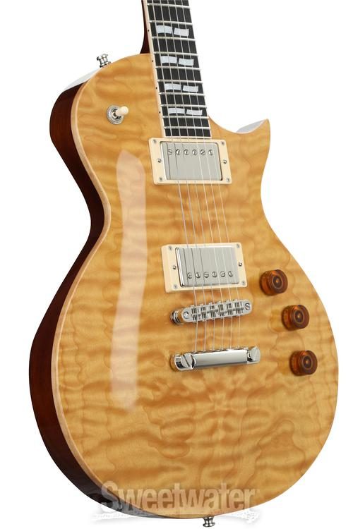 Esp Usa Eclipse Quilted Maple Vintage Natural Sweetwater