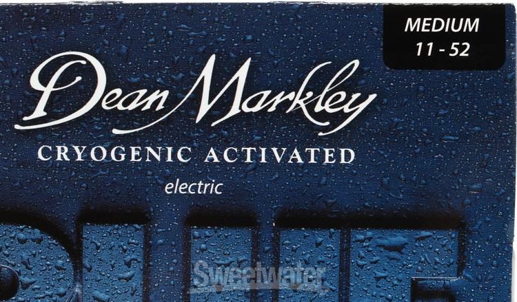 011-052 Juego de cuerdas para guitarra eléctrica de acero Dean Markley Blue Steel Electric MED 2562 