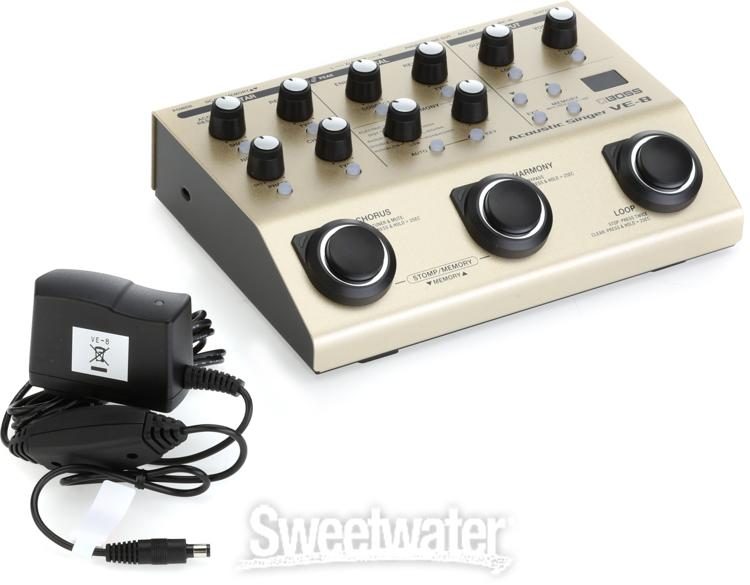 Boss VE-8 Acoustic Singer Effects Processor Pedal | Sweetwater