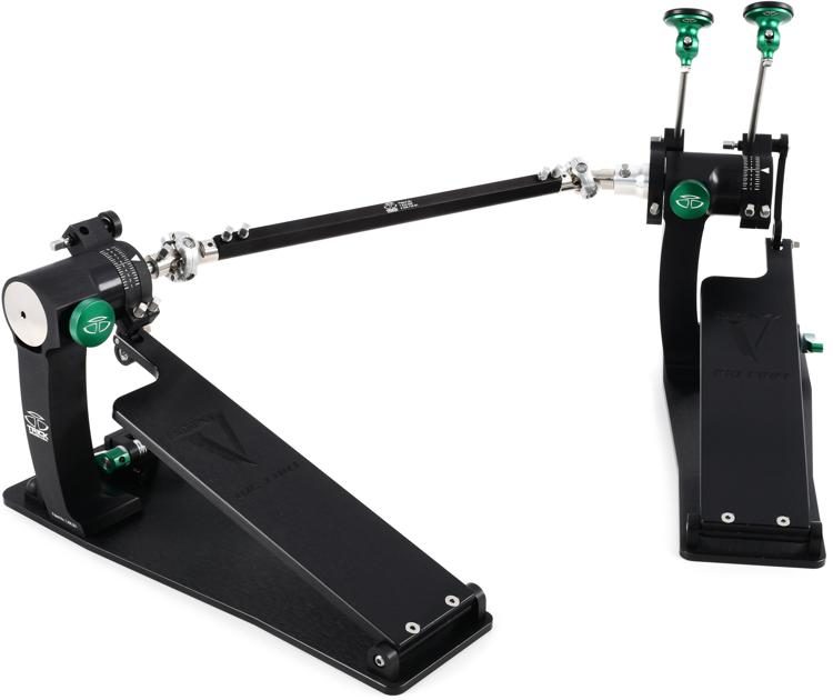 Trick Drums P1VBFLM2-CSGR Pro1-V Bigfoot Low Mass Custom Shop Double Pedal  - Sweetwater Exclusive Green
