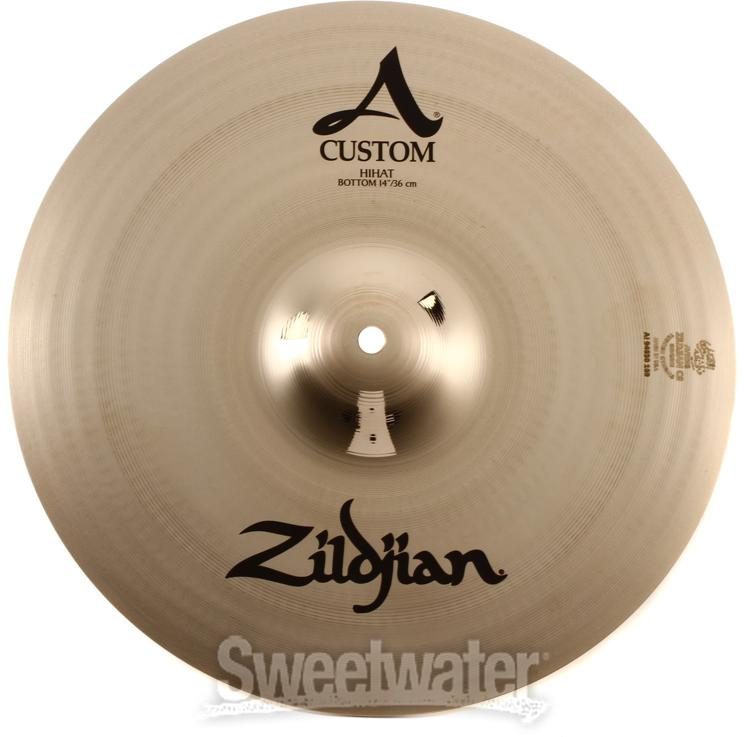 HiHat Drumset Cymbal A0124 Zildjian 14 A Series Mastersound Hi Hats Top Lightly Used 