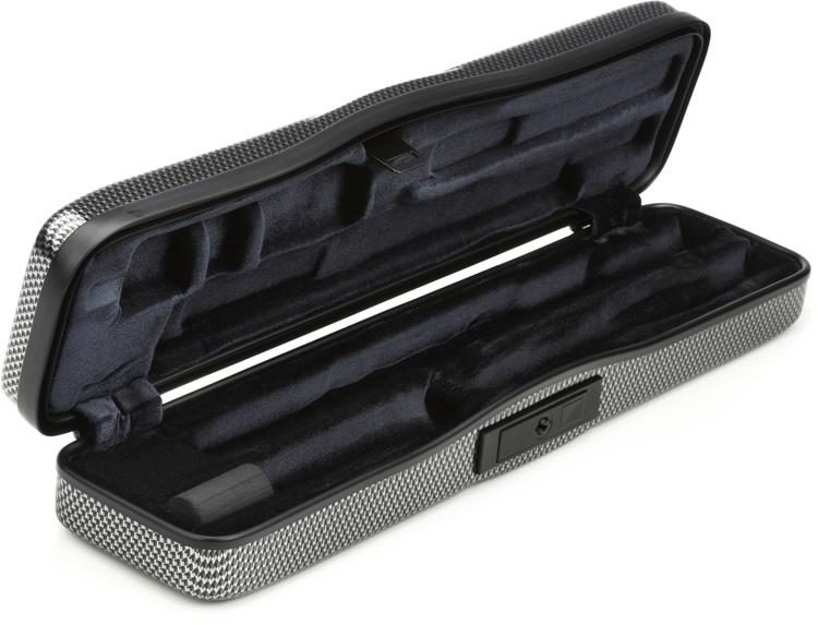 BAM 4009XLSC Hightech Flute Case Silver Carbon Look Sweetwater