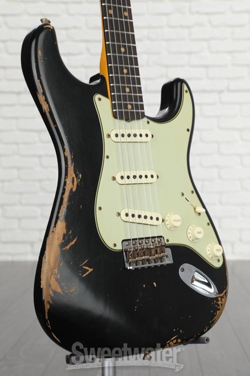 Fender Custom Shop 1960 Stratocaster Heavy Relic - Aged Black 