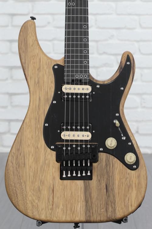 Schecter Sun Valley Super Shredder Exotic FR Electric Guitar - Natural  Black Limba