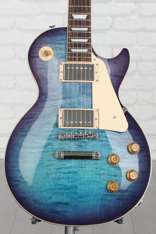 Gibson Les Paul Standard '50s Figured Top Electric Guitar - Blueberry ...