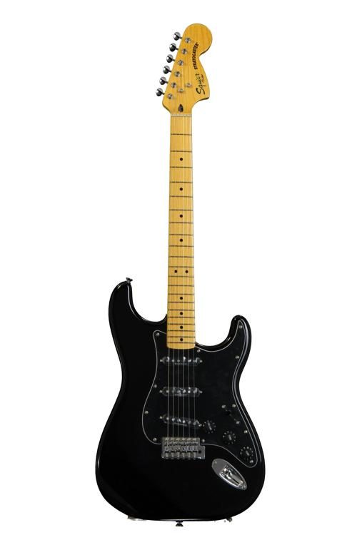 Squier Vintage Modified '70s Stratocaster - Black w/ Maple 